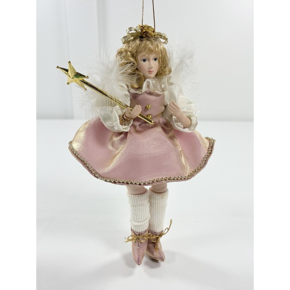 Vintage 90s Christmas Angel Fairy Shelf Sitter Ornament Doll Lot of 3 Bendable - Picture 4 of 7